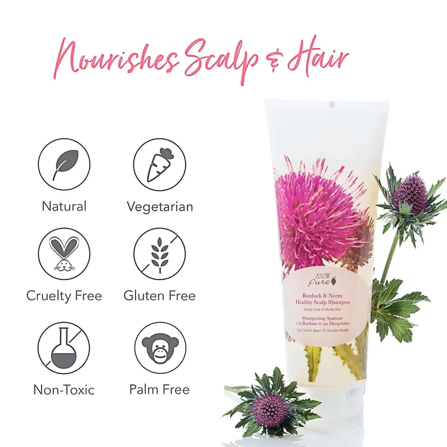 100% Pure - Burdock and Neem Healthy Scalp Shampoo