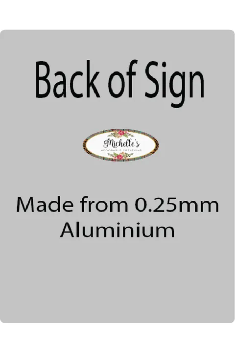 10in Waterproof Sign: Spring Easter Baby Highland Cow