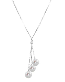 14K Gold Freshwater Pearl Tincup Cluster Pendant