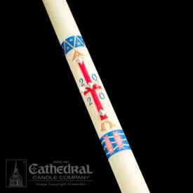 2-1/16" x 42" Benedictine Paschal Candle