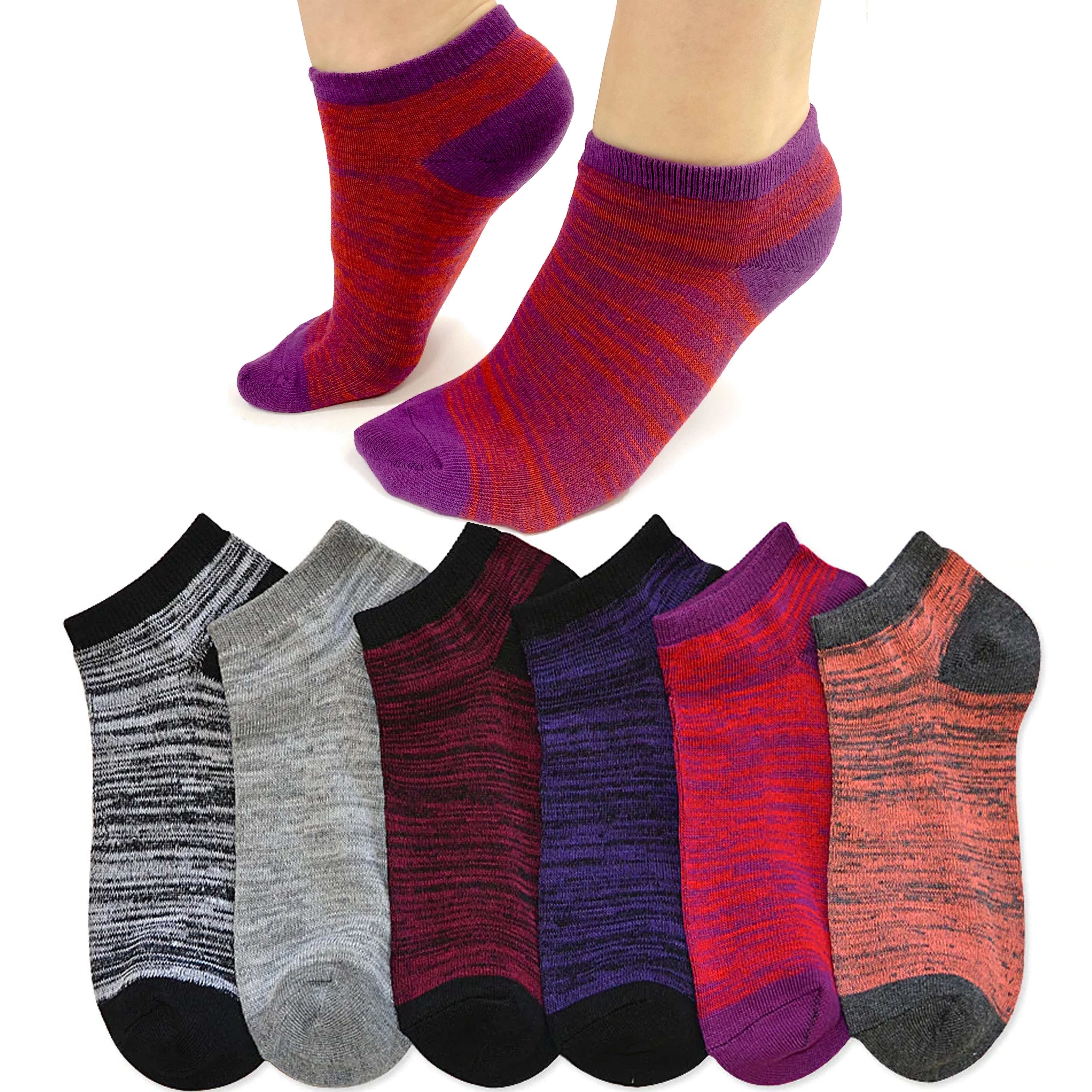 24 Pairs Womens Athletic Socks Sports Low Cut  Ankle Classic Running Casual 9-11