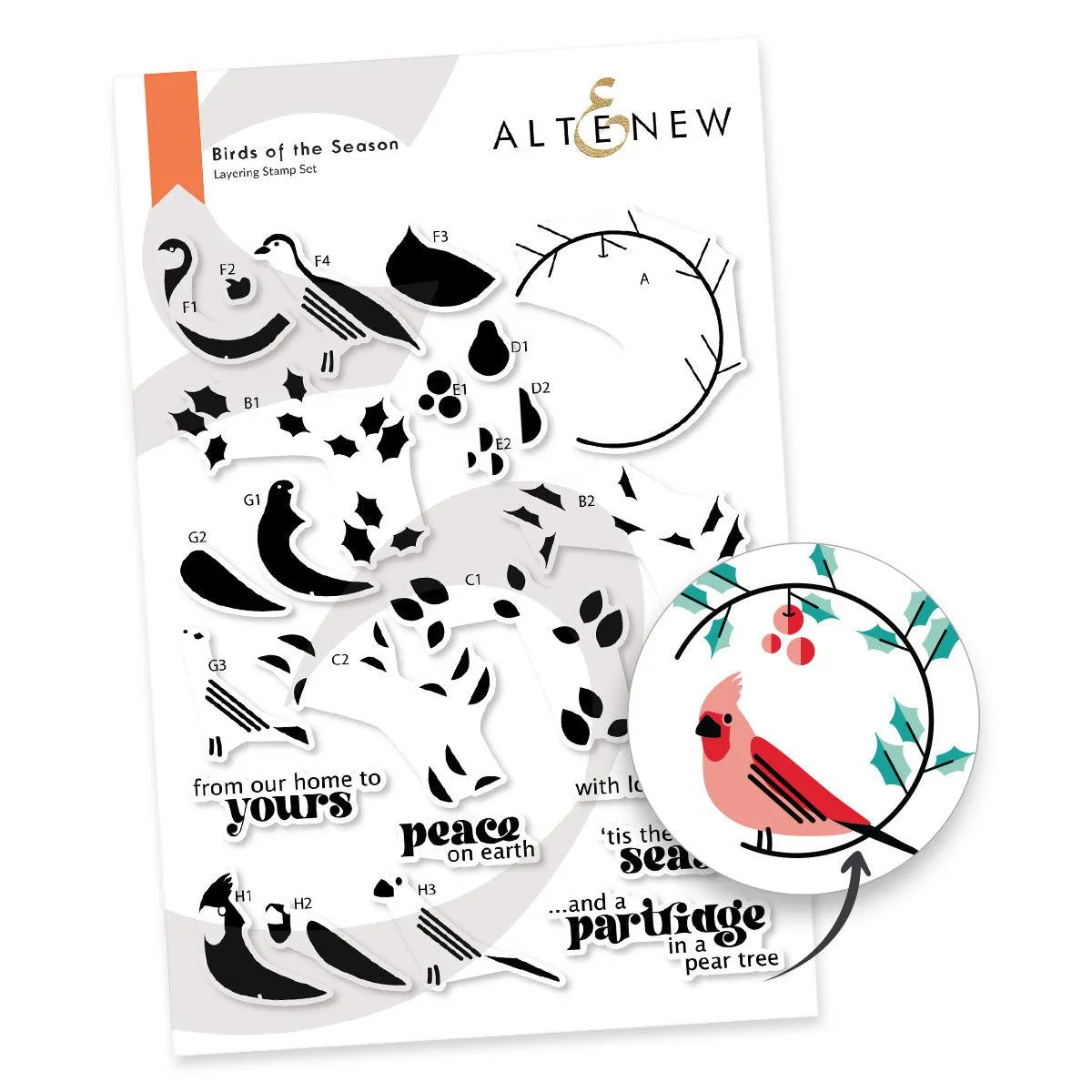 Altenew - Clear Stamps - Birds of the Season