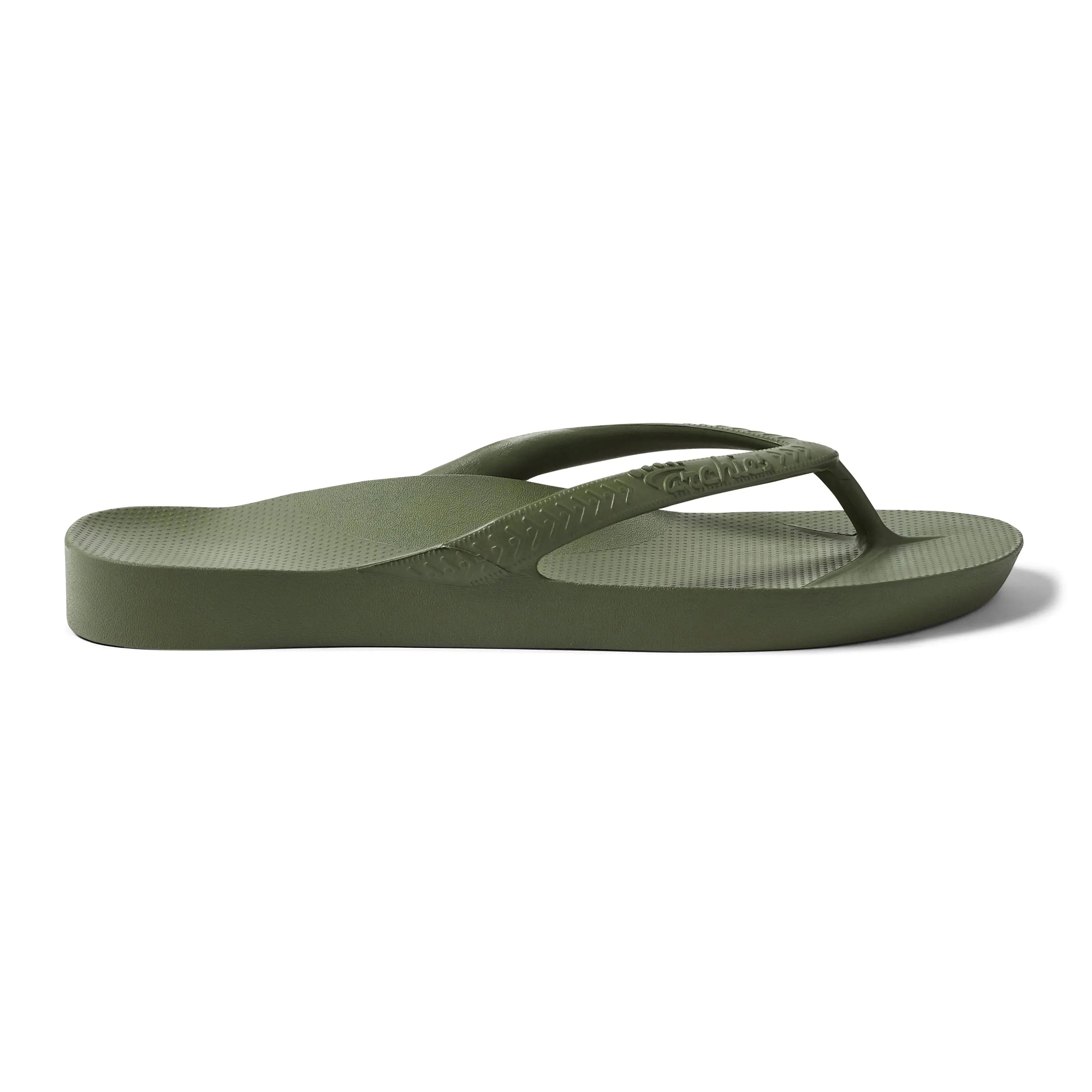 Archies Arch Support Flip Flops - Khaki