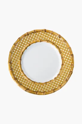 Bamboo Caning Melamine Salad Plate