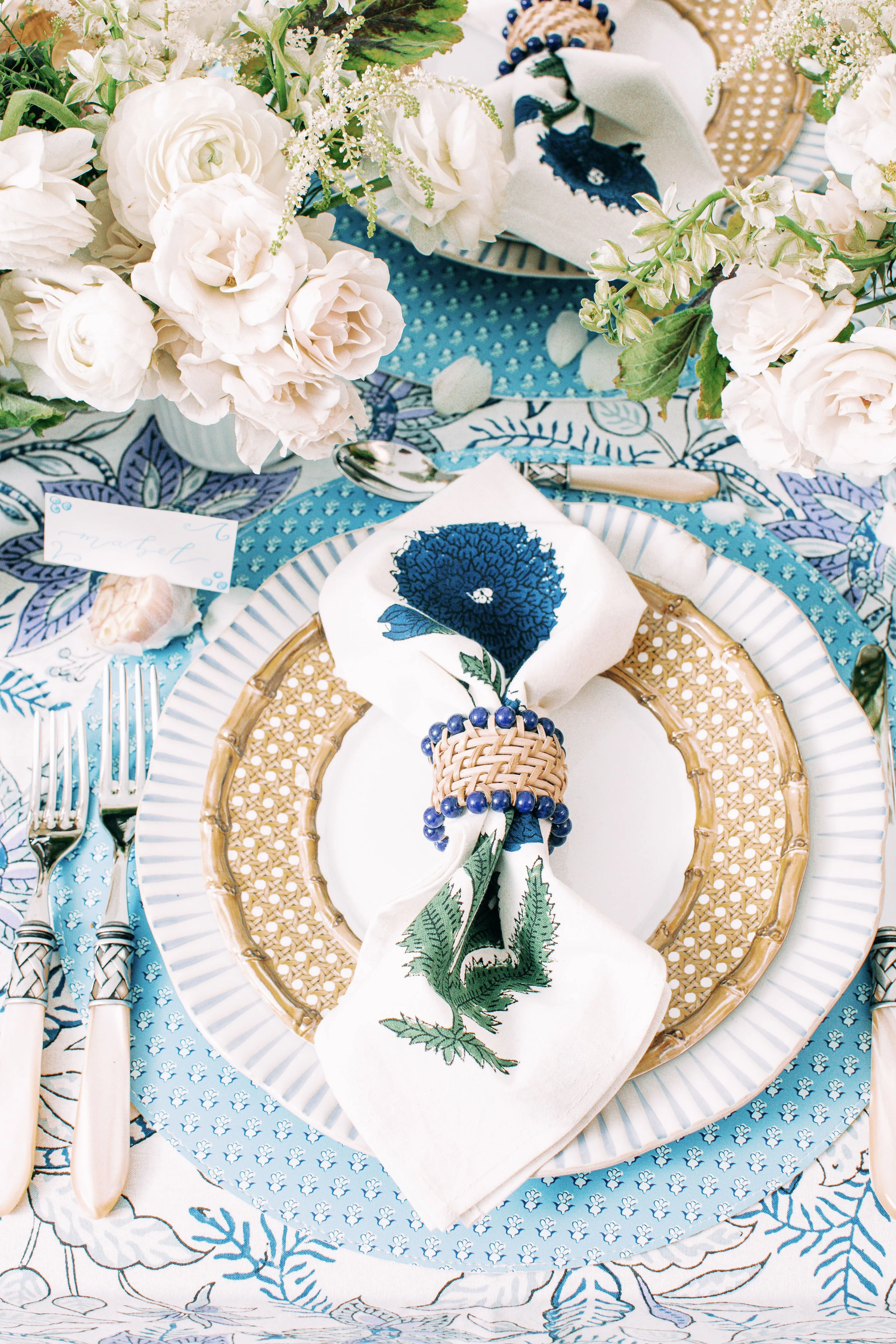 Bamboo Caning Melamine Salad Plate
