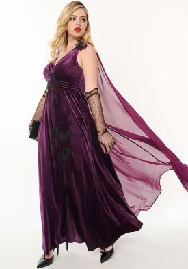 Bat Velvet [Eggplant & Black] | CAPE GOWN