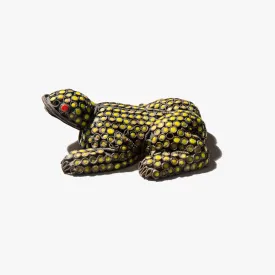 Beaded Brass Frog