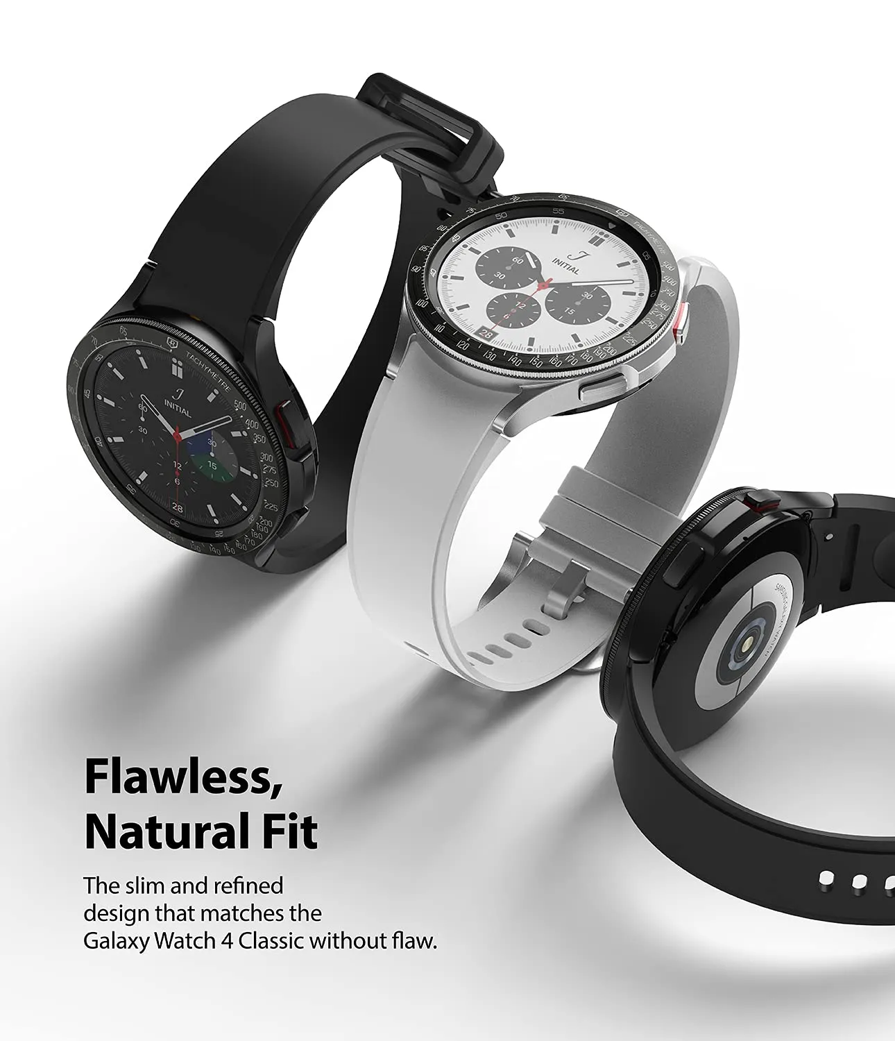 Bezel Styling Compatible with Samsung Galaxy Watch 4 Classic 42mm - Black [42-03]