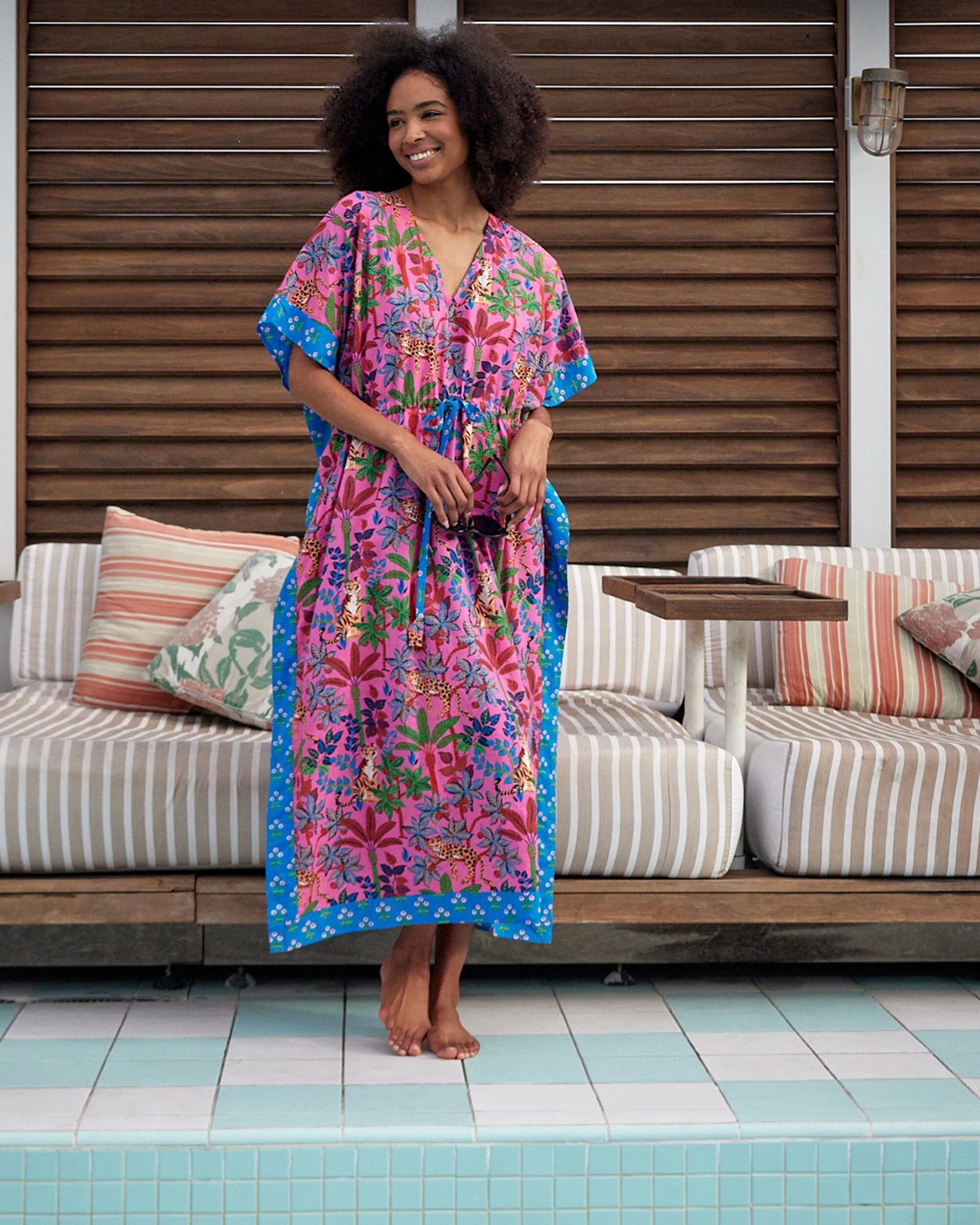 Big Cat Family Let's Cruise Caftan