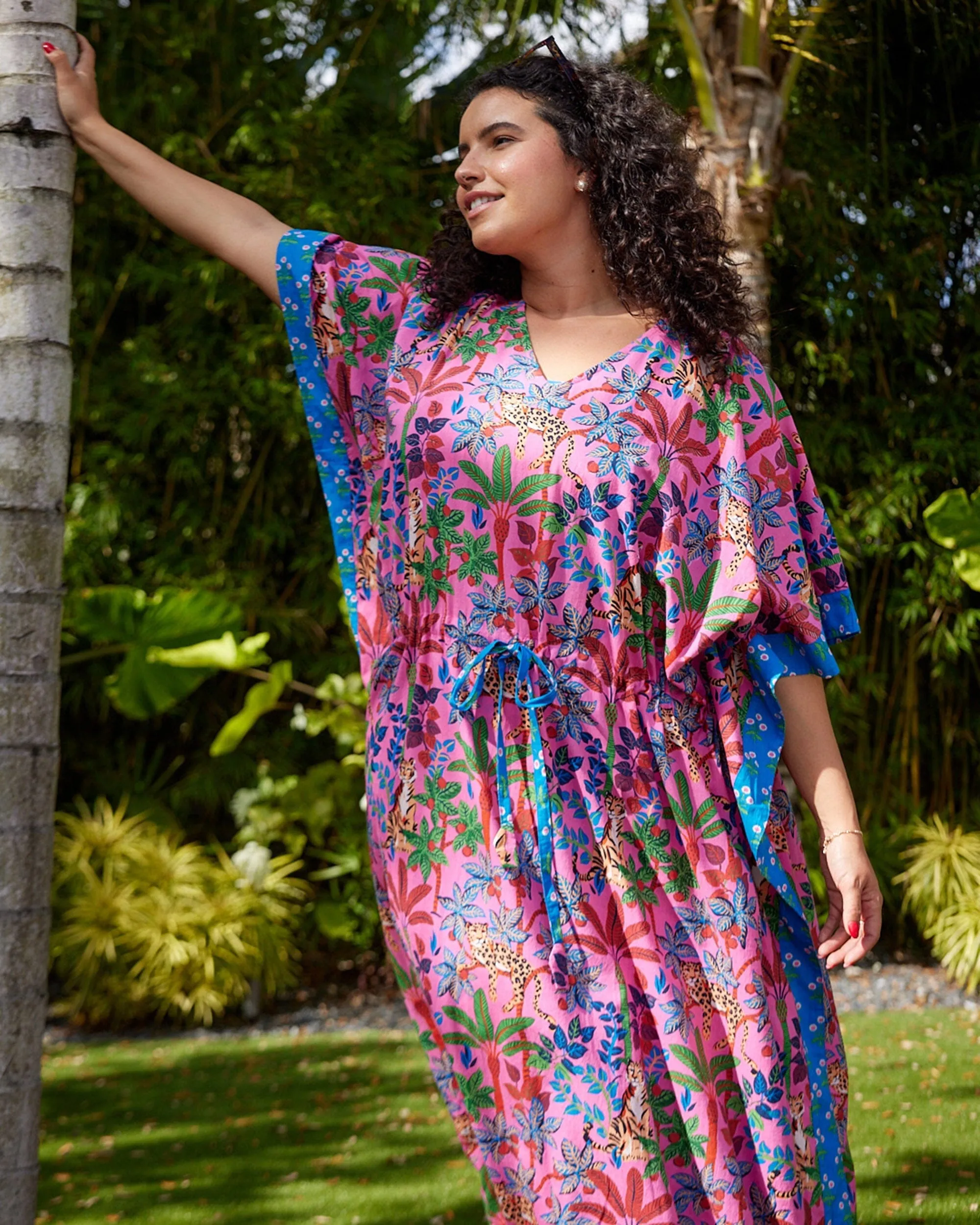 Big Cat Family Let's Cruise Caftan