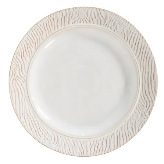 Blenheim Oak Dinner Plate - Whitewash