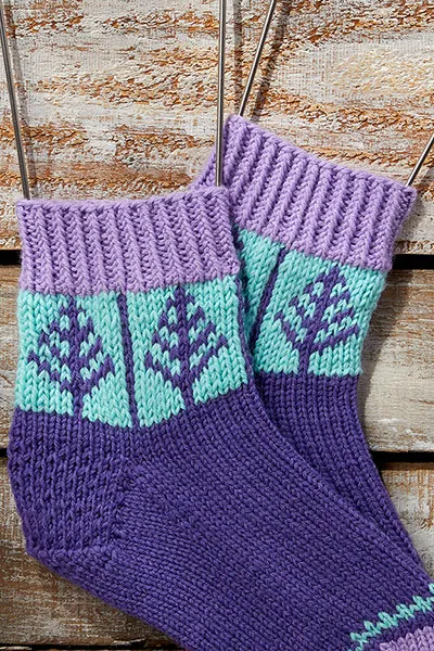 Blue Spruce Socks - 12 Days of Winter Collection (Universal Yarn)