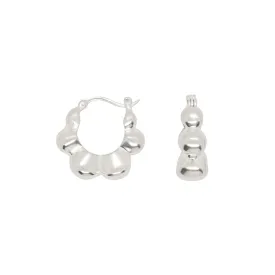 Bubbling Optimist Huggies in Silver