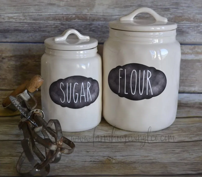 Chalkboard Farmhouse Pantry Labels