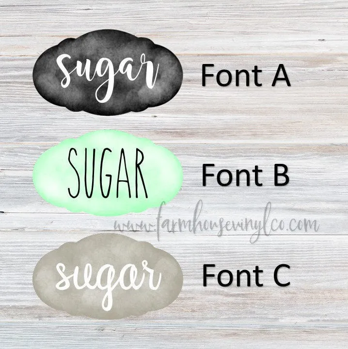 Chalkboard Farmhouse Pantry Labels