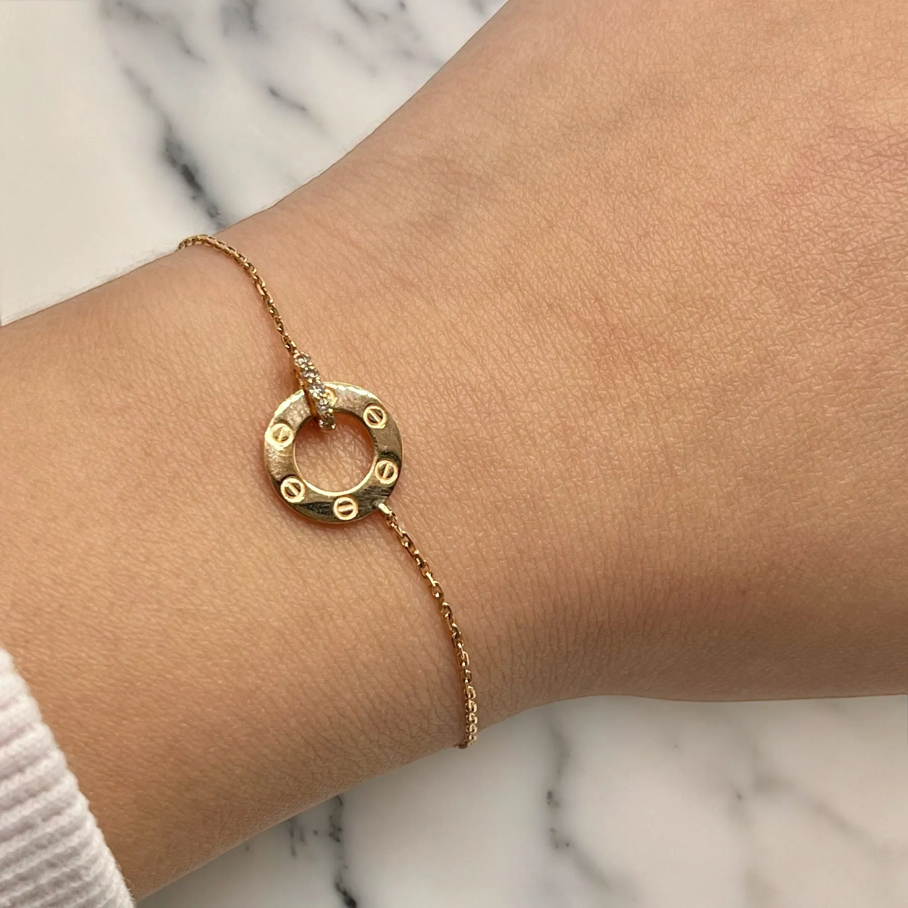 CHANNEL INSPIRED DIAMOND BRACELET