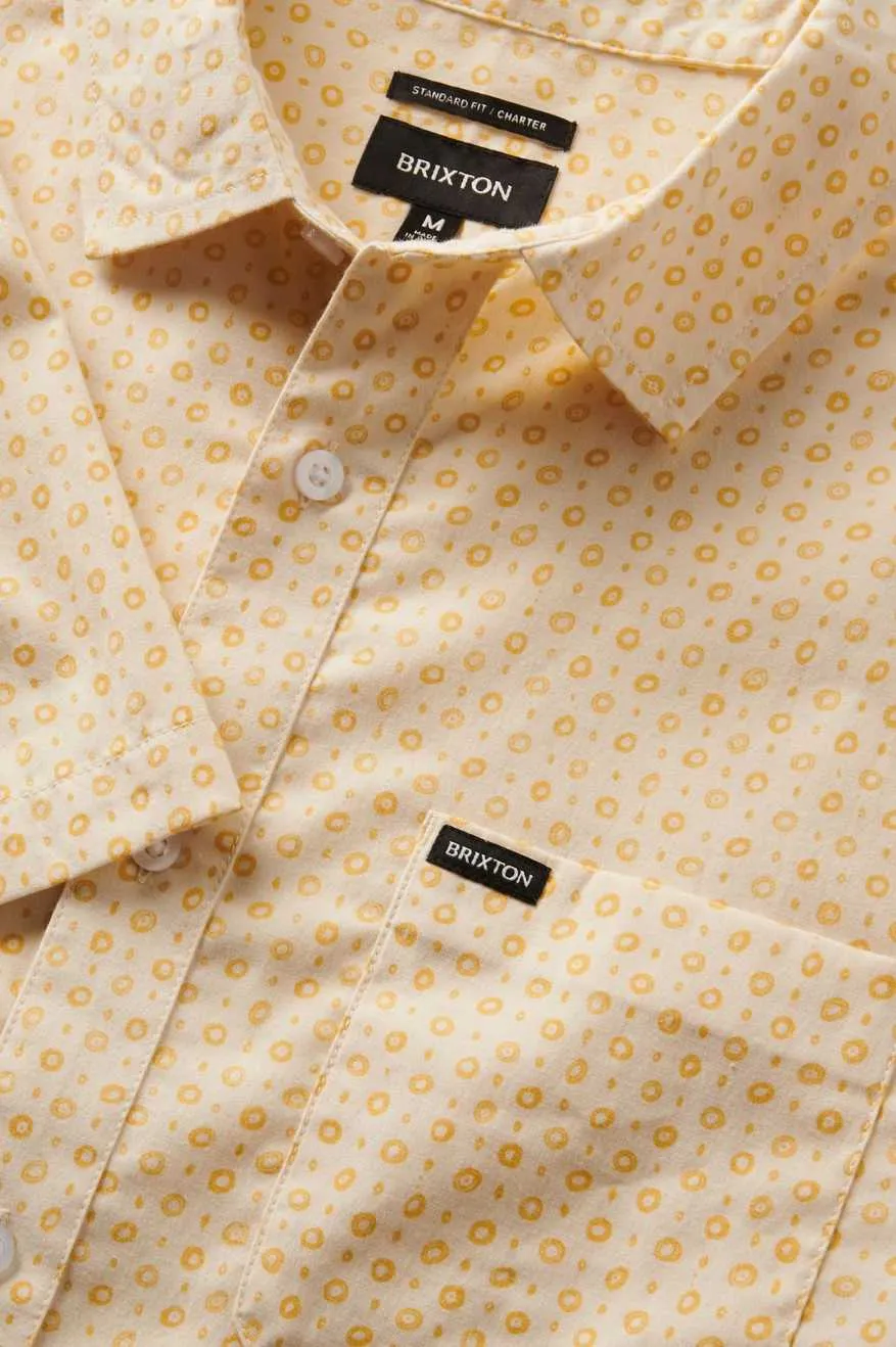 Charter Print S/S Shirt - Whitecap Micro
