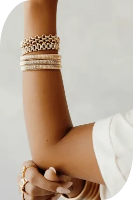 Cori Woven Chain LInk Bracelet