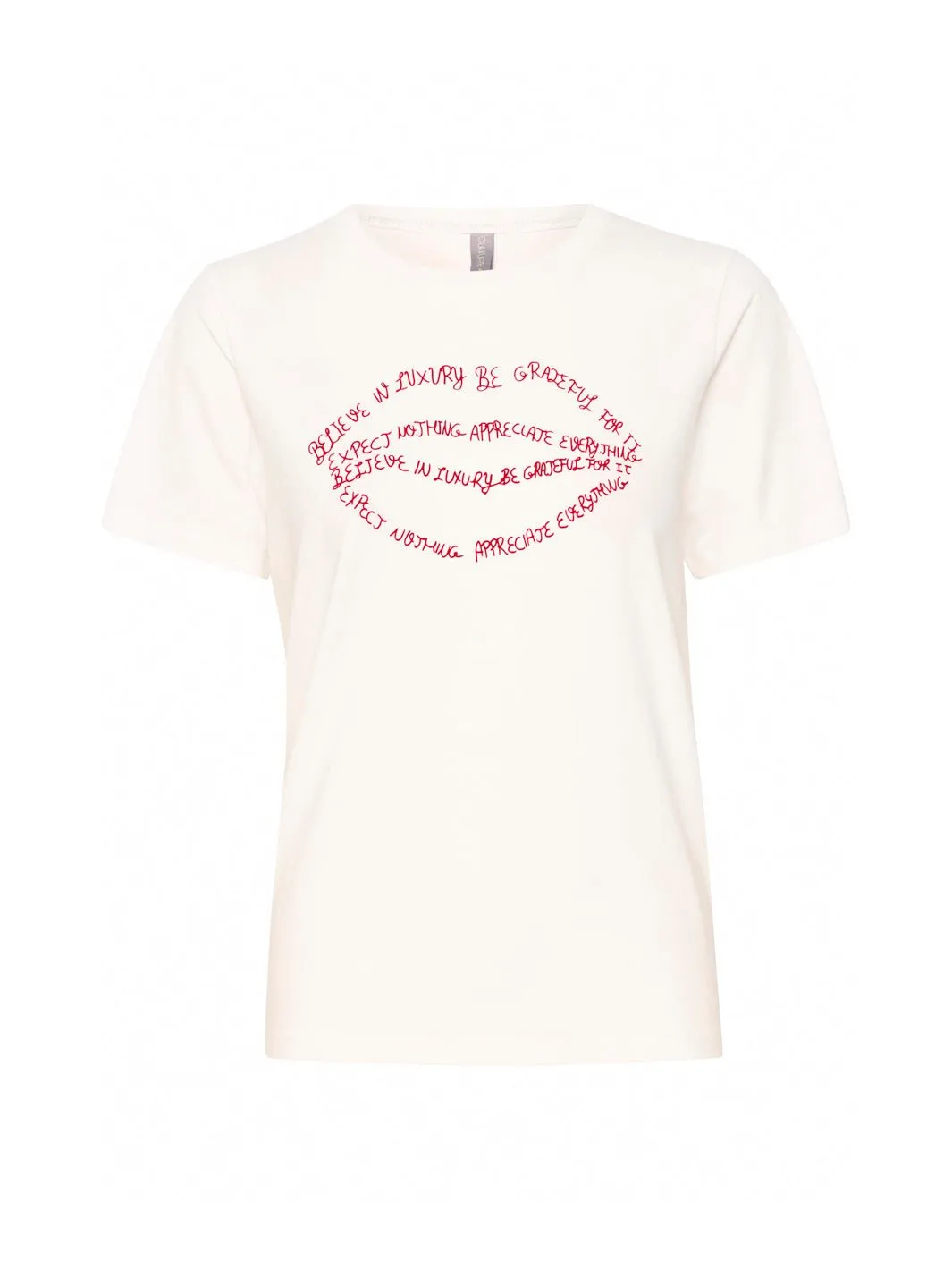 Culture CUgith lips t-shirt spring gardenia