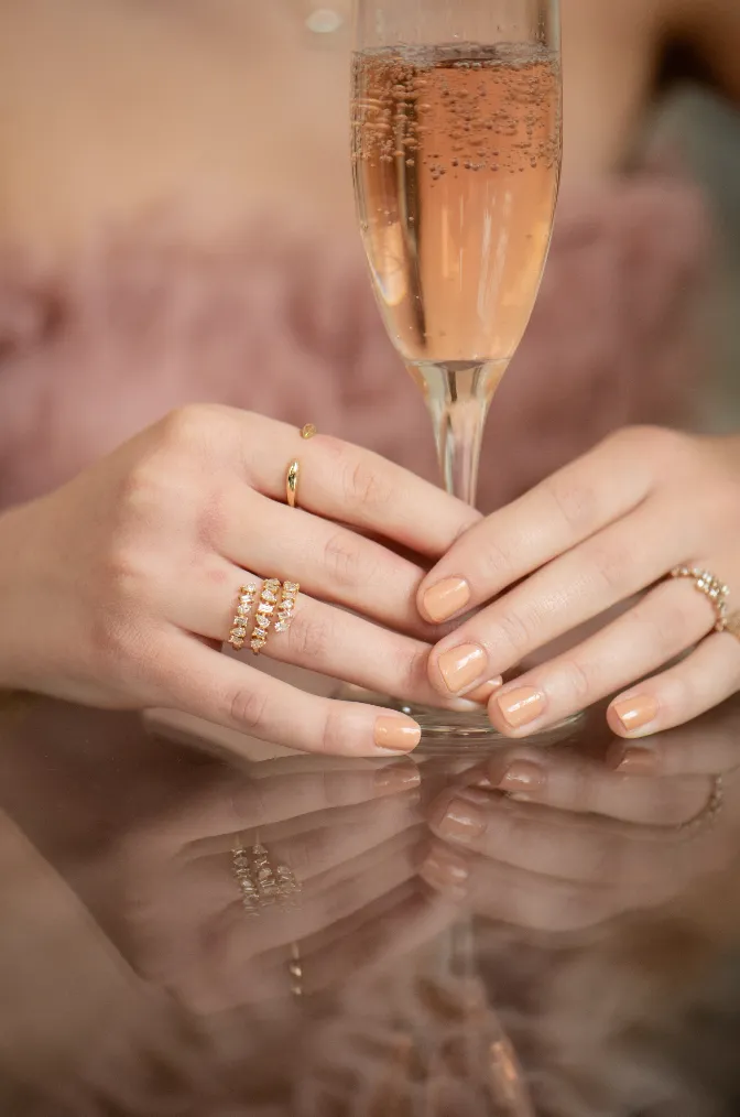 DIAMOND MULTISHAPED COIL RING