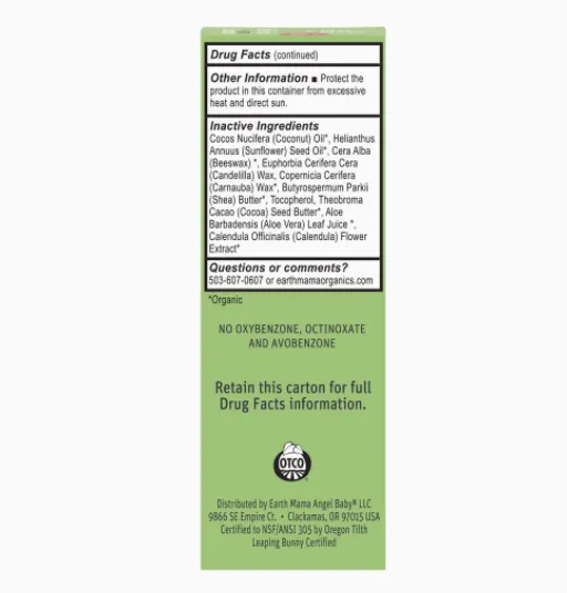 Earth Mama Organics - Baby Mineral Sunscreen Stick SPF40