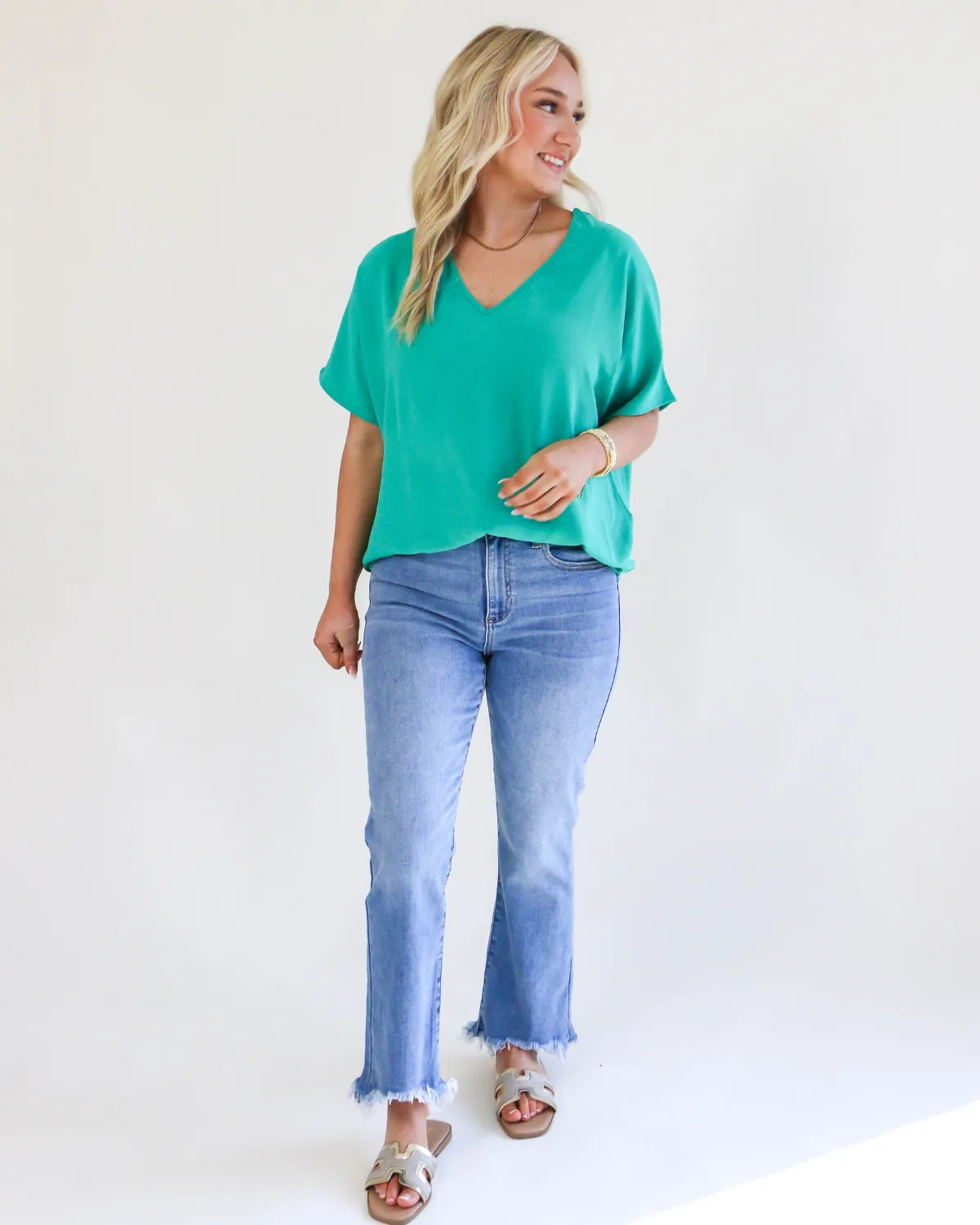 Easy Days Top in Kelly Green