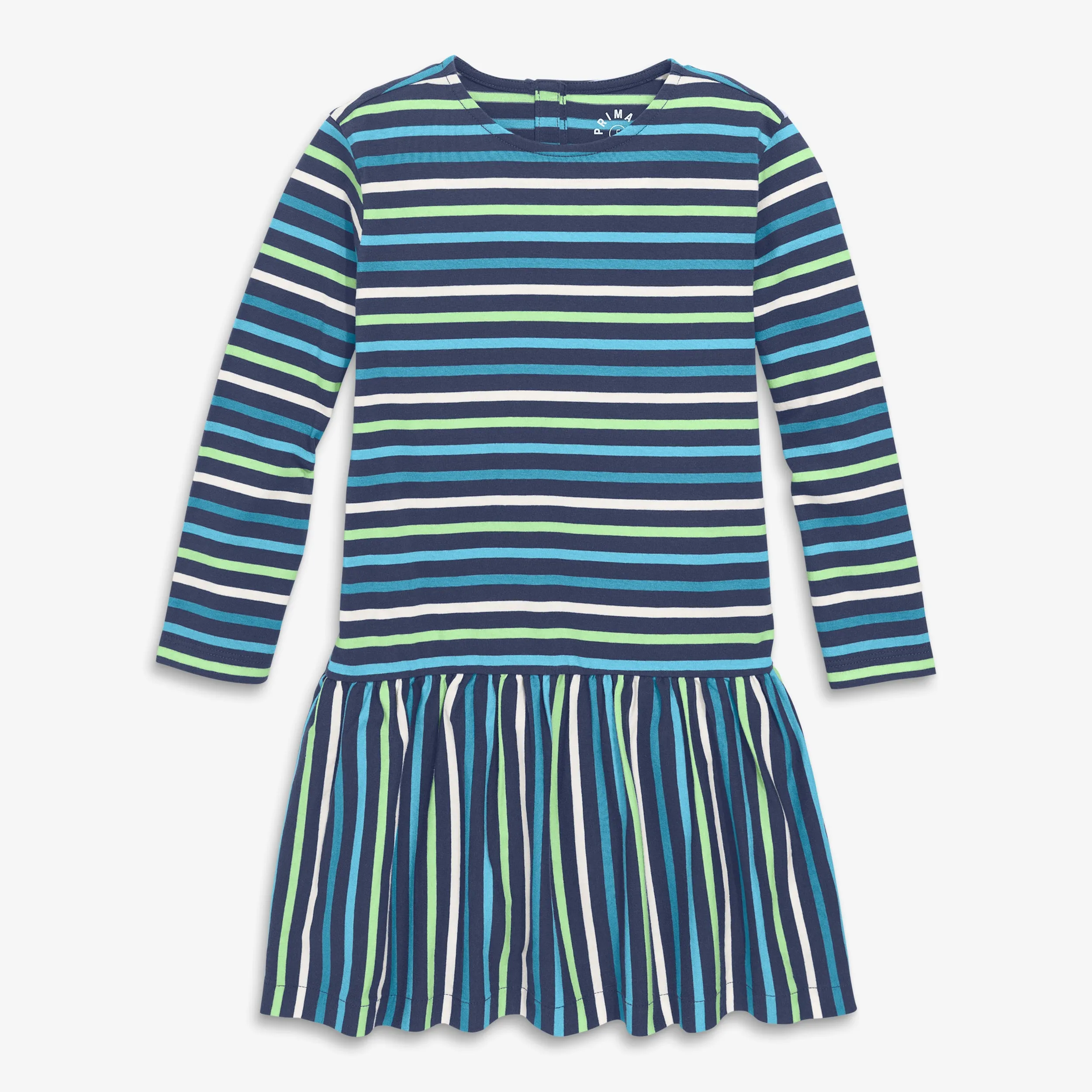 Explorer dress in multi-stripe