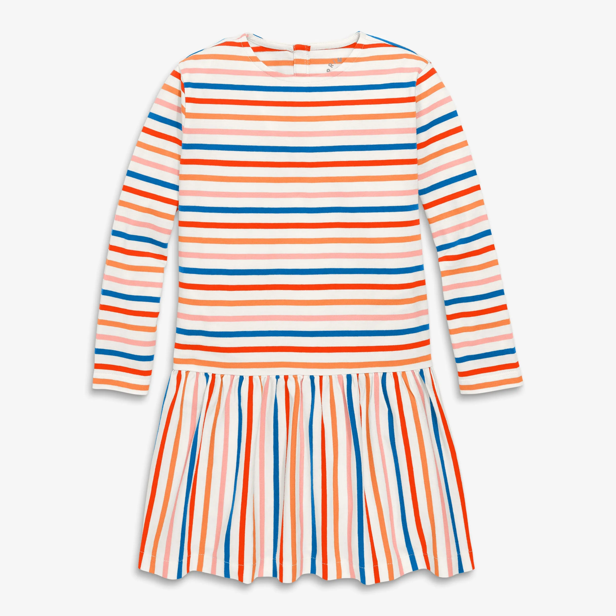 Explorer dress in multi-stripe