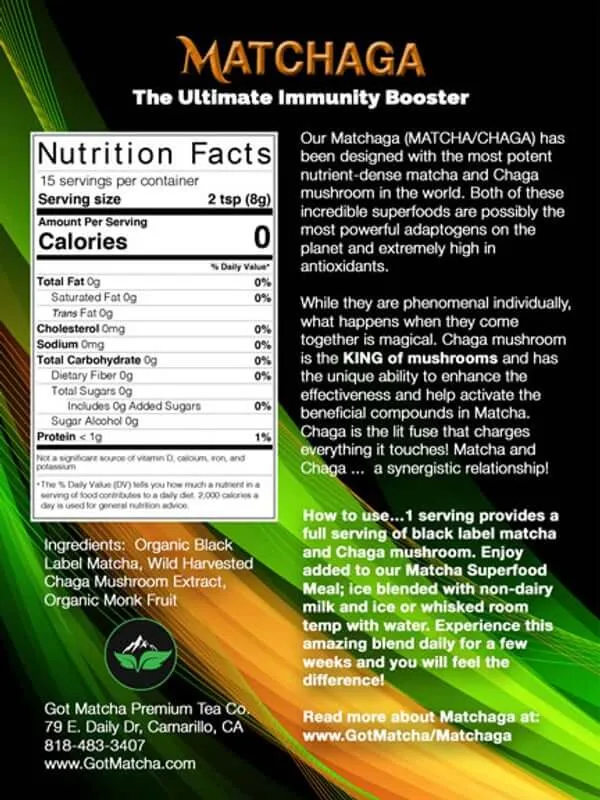 Got Matcha - MATCHAGA Matcha Chaga Blend