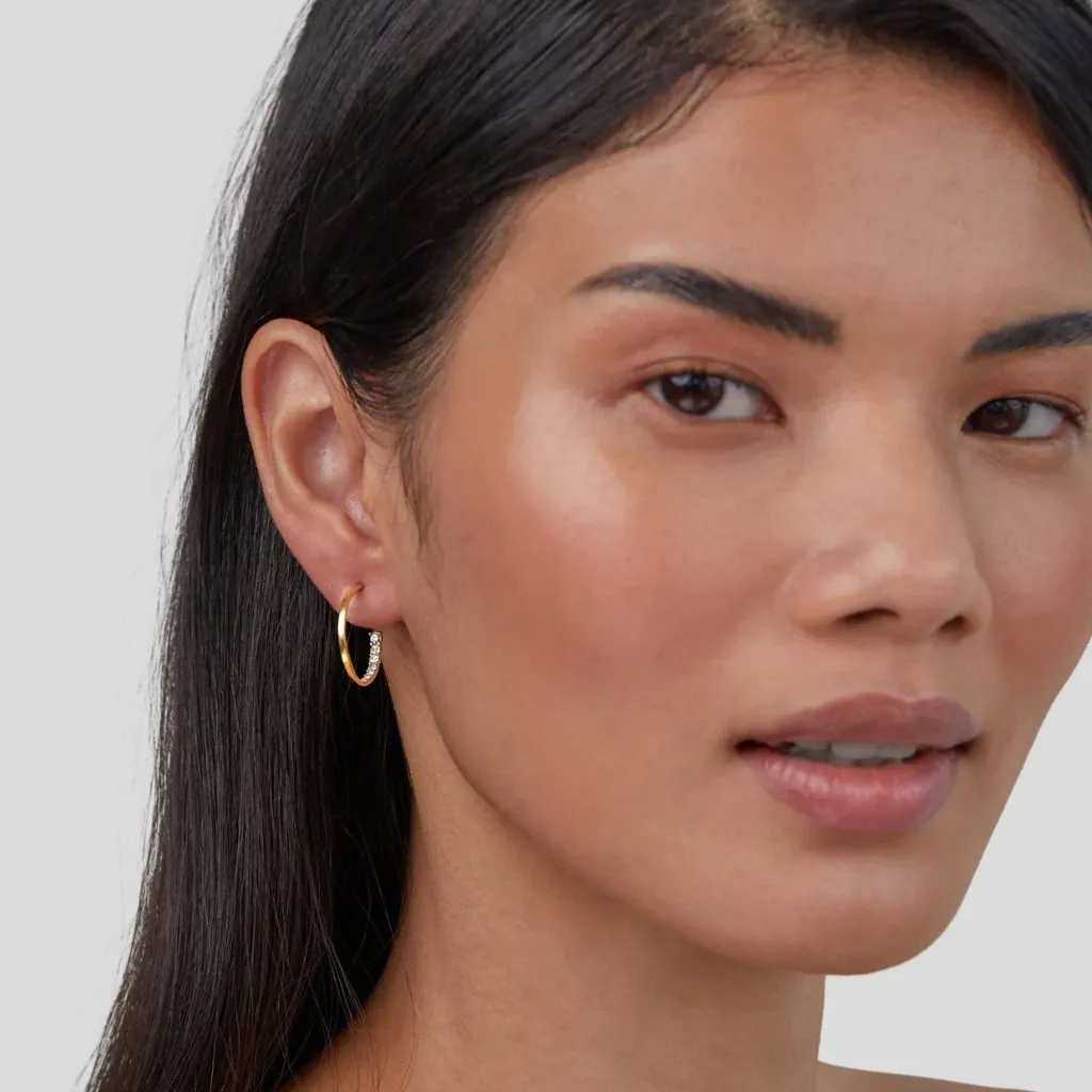 Hidden Treasure Crystal Hoop Earrings