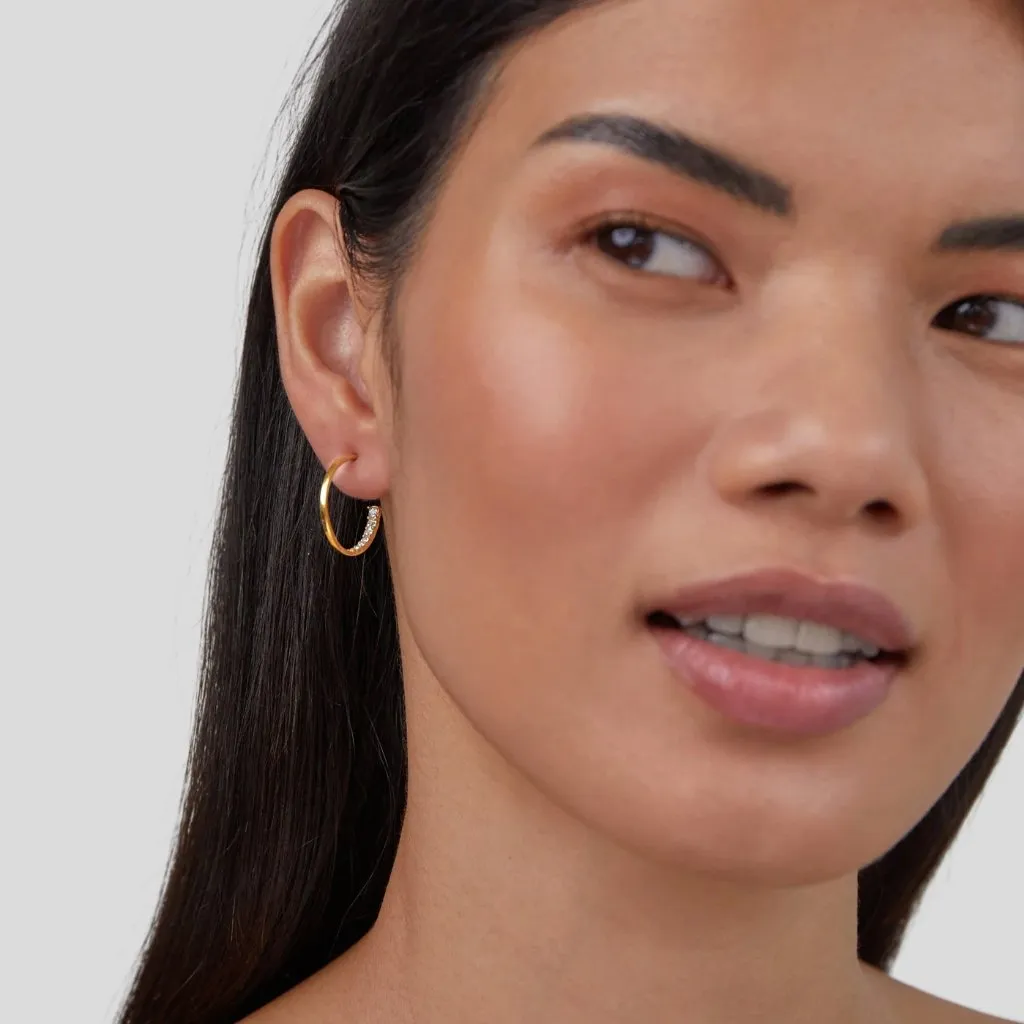 Hidden Treasure Crystal Hoop Earrings