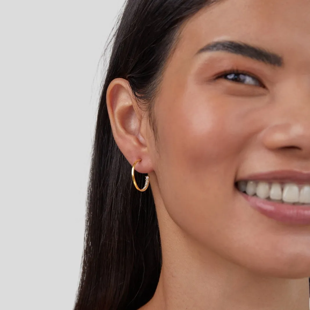 Hidden Treasure Crystal Hoop Earrings