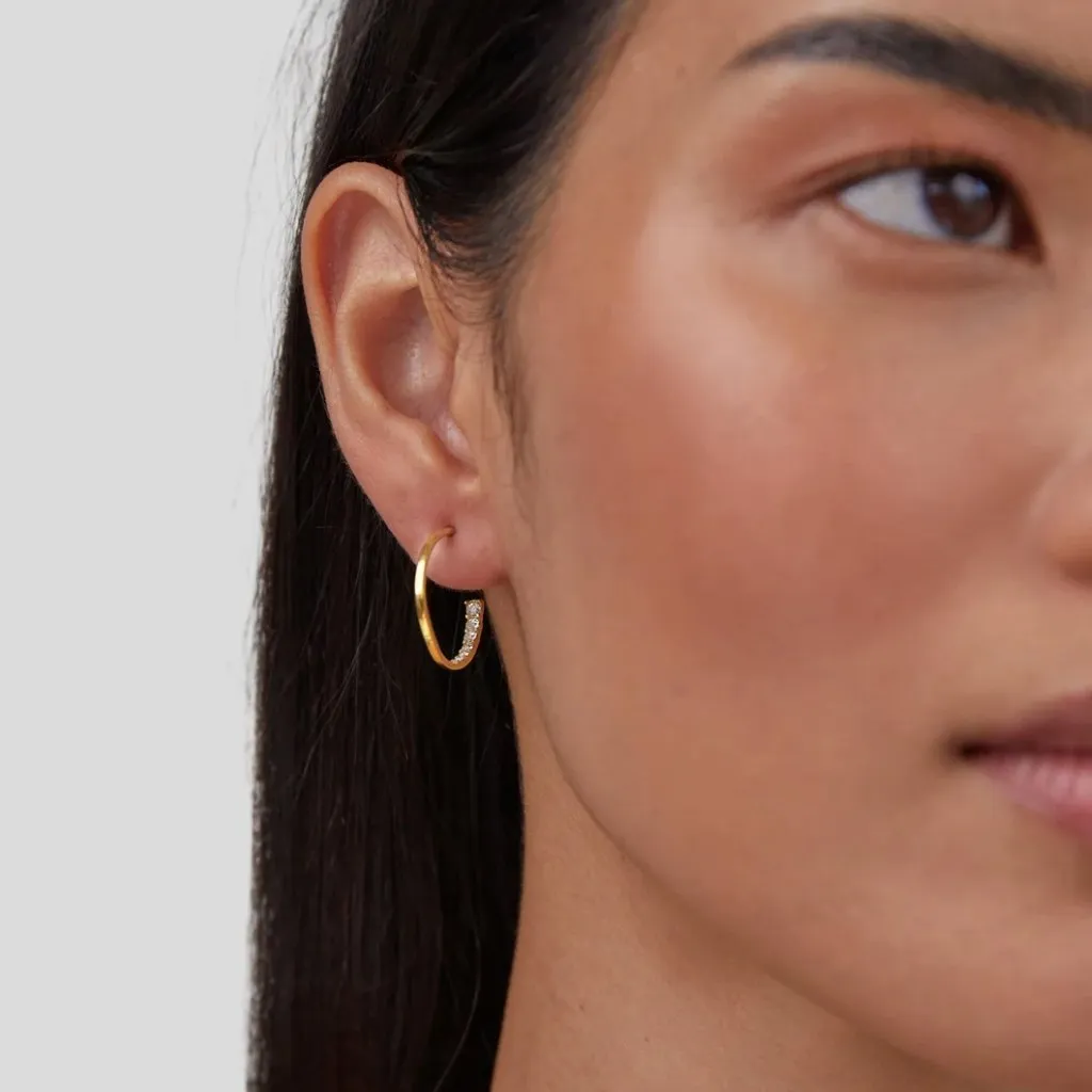 Hidden Treasure Crystal Hoop Earrings