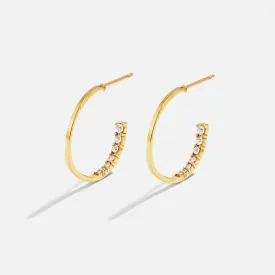 Hidden Treasure Crystal Hoop Earrings