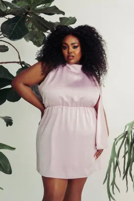 Hilary MacMillan Lilac Bowed Halter Dress