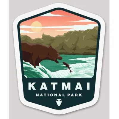 Katmai National Park Die Cut Sticker