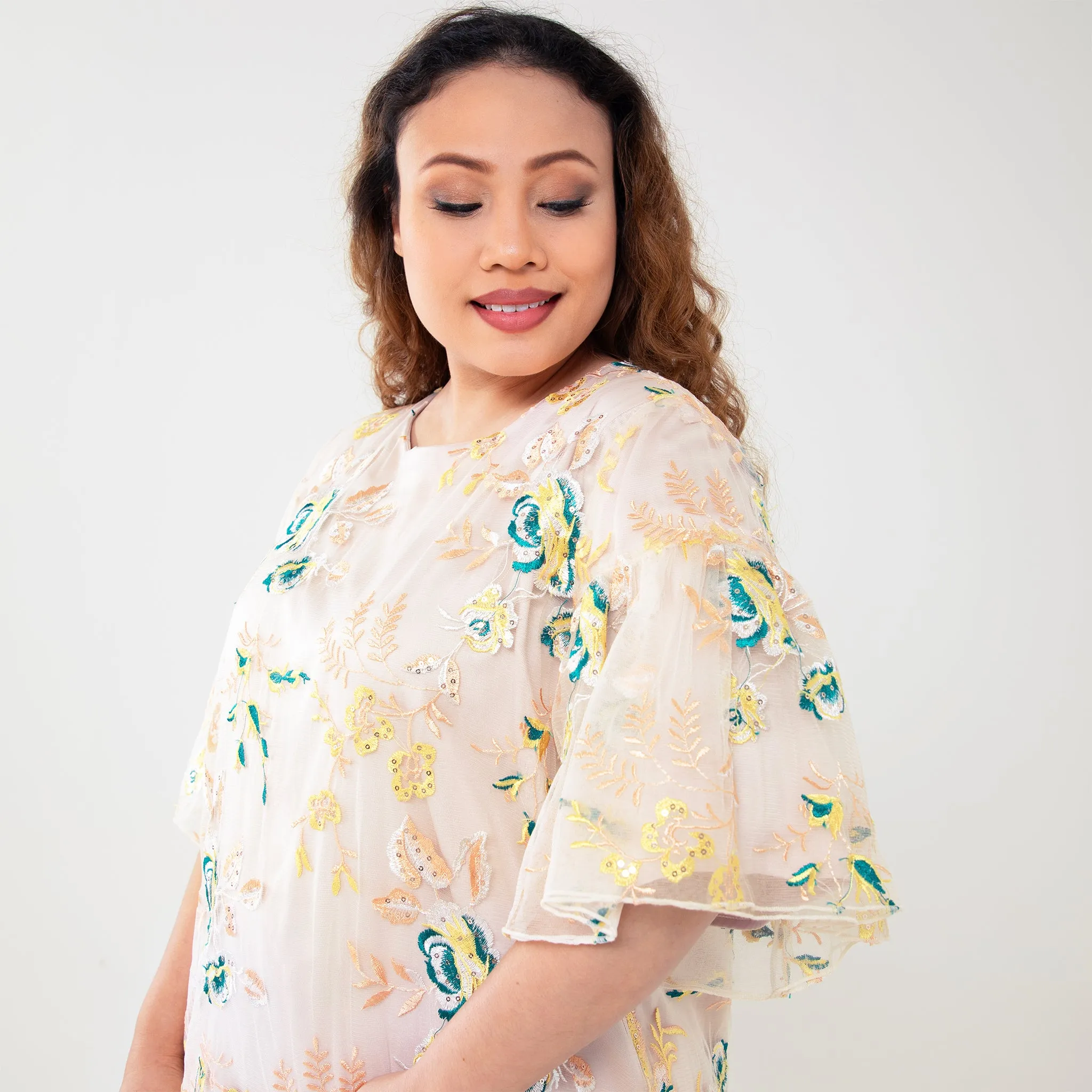 Lace Boxy Top
