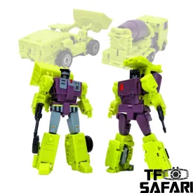 Magic Square MS Toys MS-B37 Shovel Master (Scrapper) & MS-B38 Roller Master (Mixmaster) Constructor Devastator Combiner Set A (2 in 1 set)