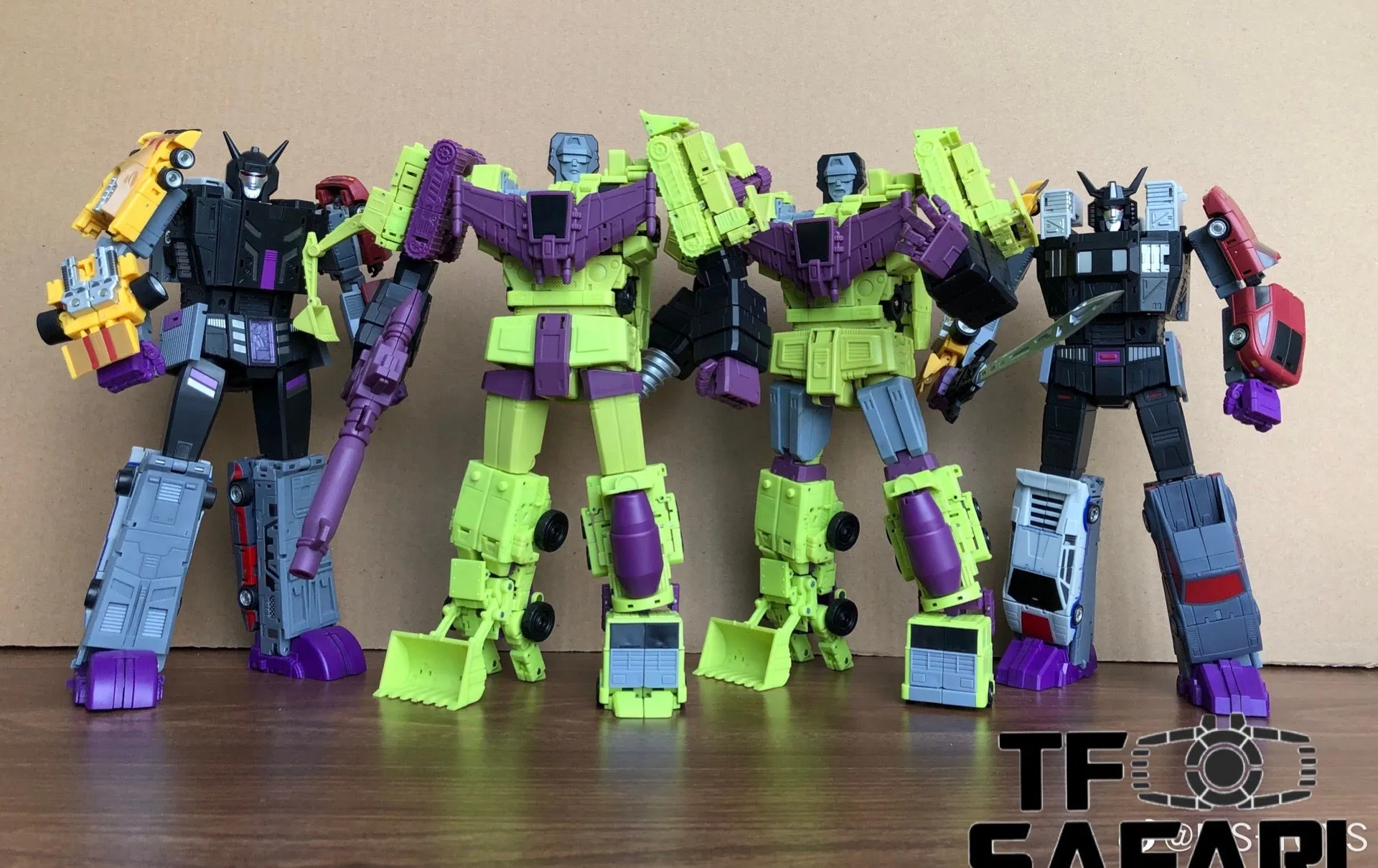 Magic Square MS Toys MS-B37 Shovel Master (Scrapper) & MS-B38 Roller Master (Mixmaster) Constructor Devastator Combiner Set A (2 in 1 set)