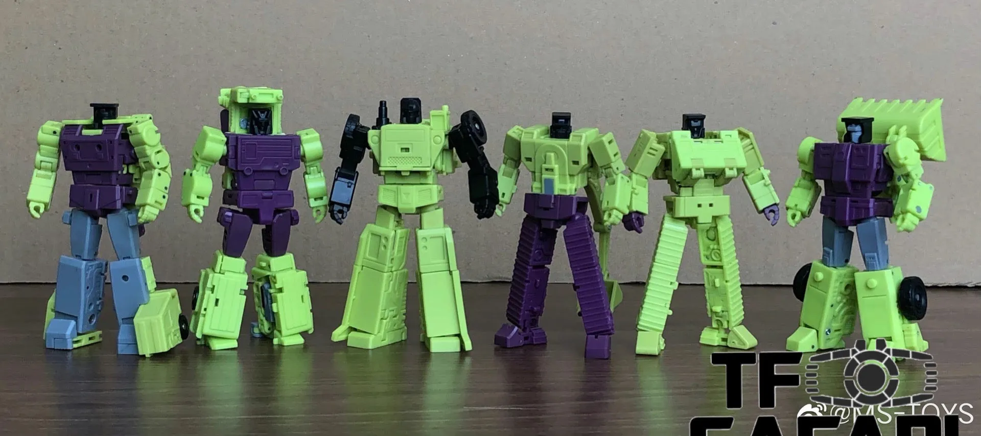 Magic Square MS Toys MS-B37 Shovel Master (Scrapper) & MS-B38 Roller Master (Mixmaster) Constructor Devastator Combiner Set A (2 in 1 set)