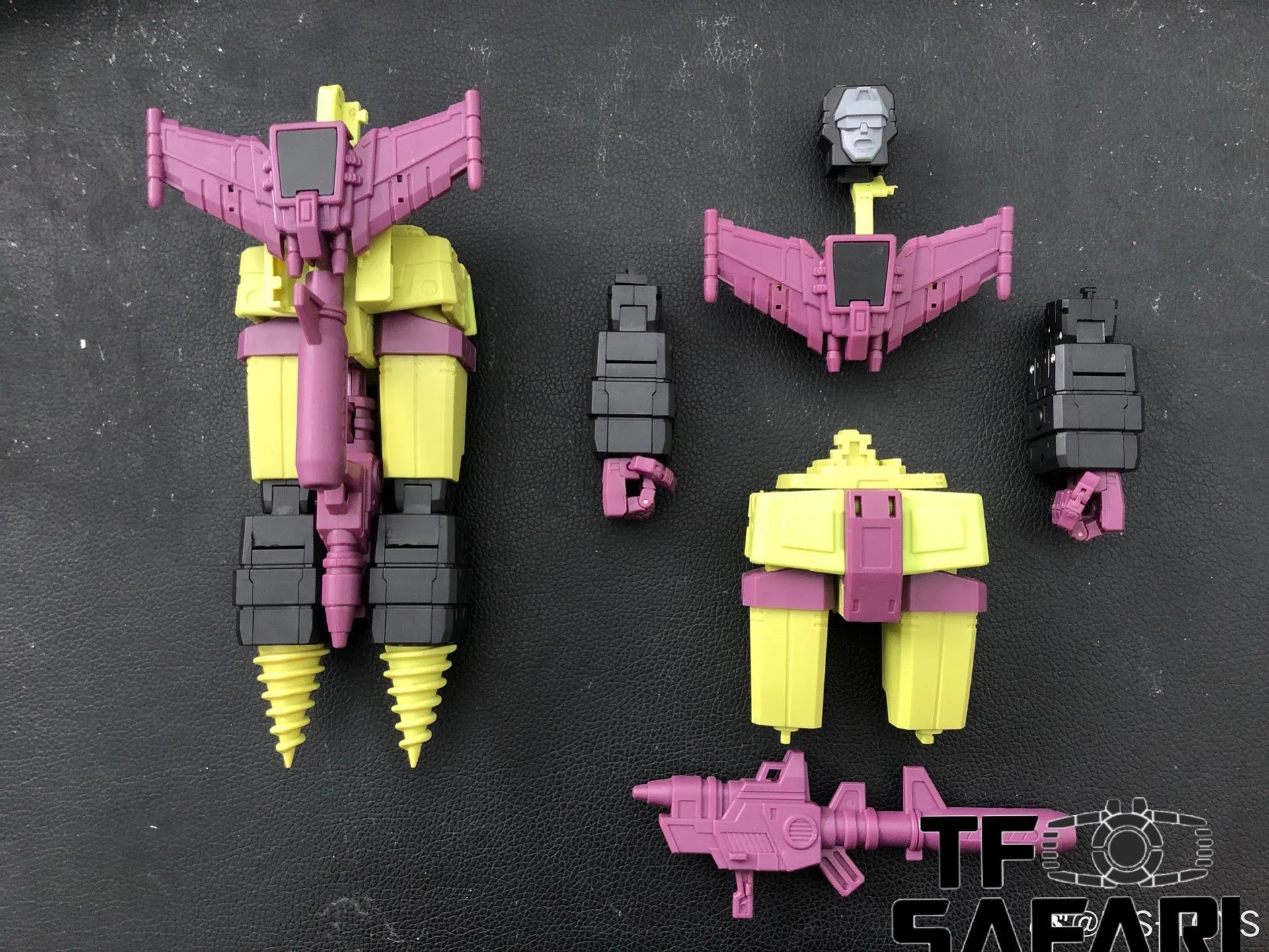 Magic Square MS Toys MS-B37 Shovel Master (Scrapper) & MS-B38 Roller Master (Mixmaster) Constructor Devastator Combiner Set A (2 in 1 set)