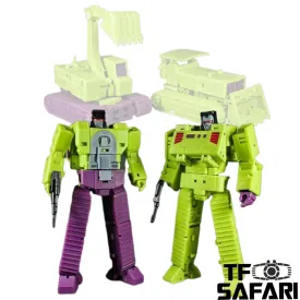 Magic Square MS Toys MS-B41 Excavator (Scavenger) & MS-B42 Bulldozer (Bonecrusher) Constructor Devastator Combiner Set B (2 in 1 set)10cm / 4"