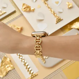 Metal Link Apple Watch Strap - Gold