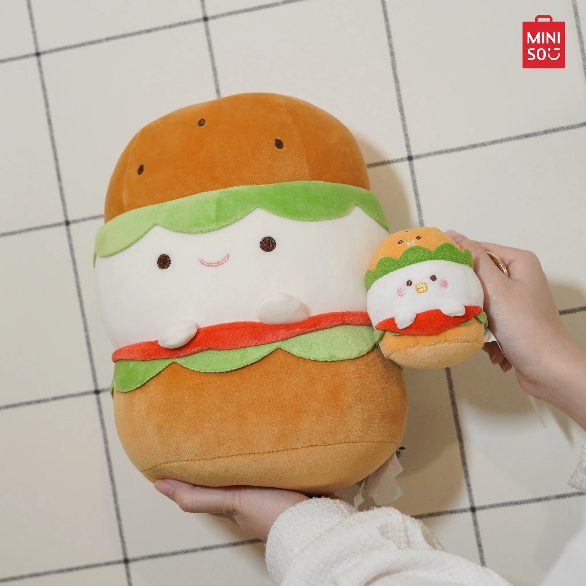 MINISO Food Series Plush Toy (Hamburger)