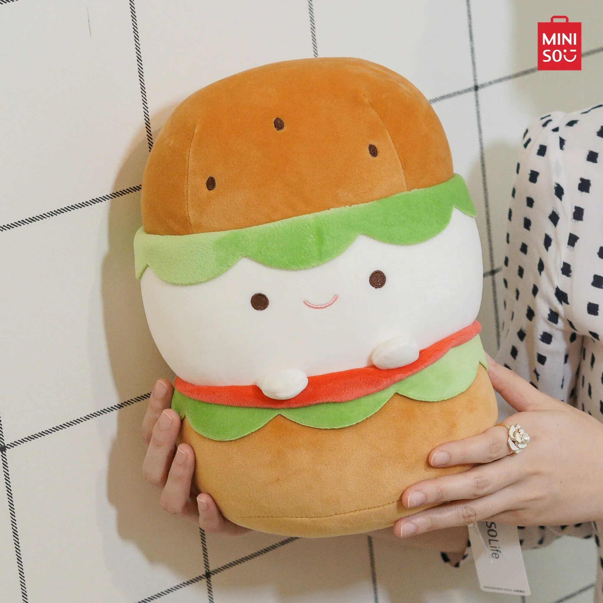 MINISO Food Series Plush Toy (Hamburger)