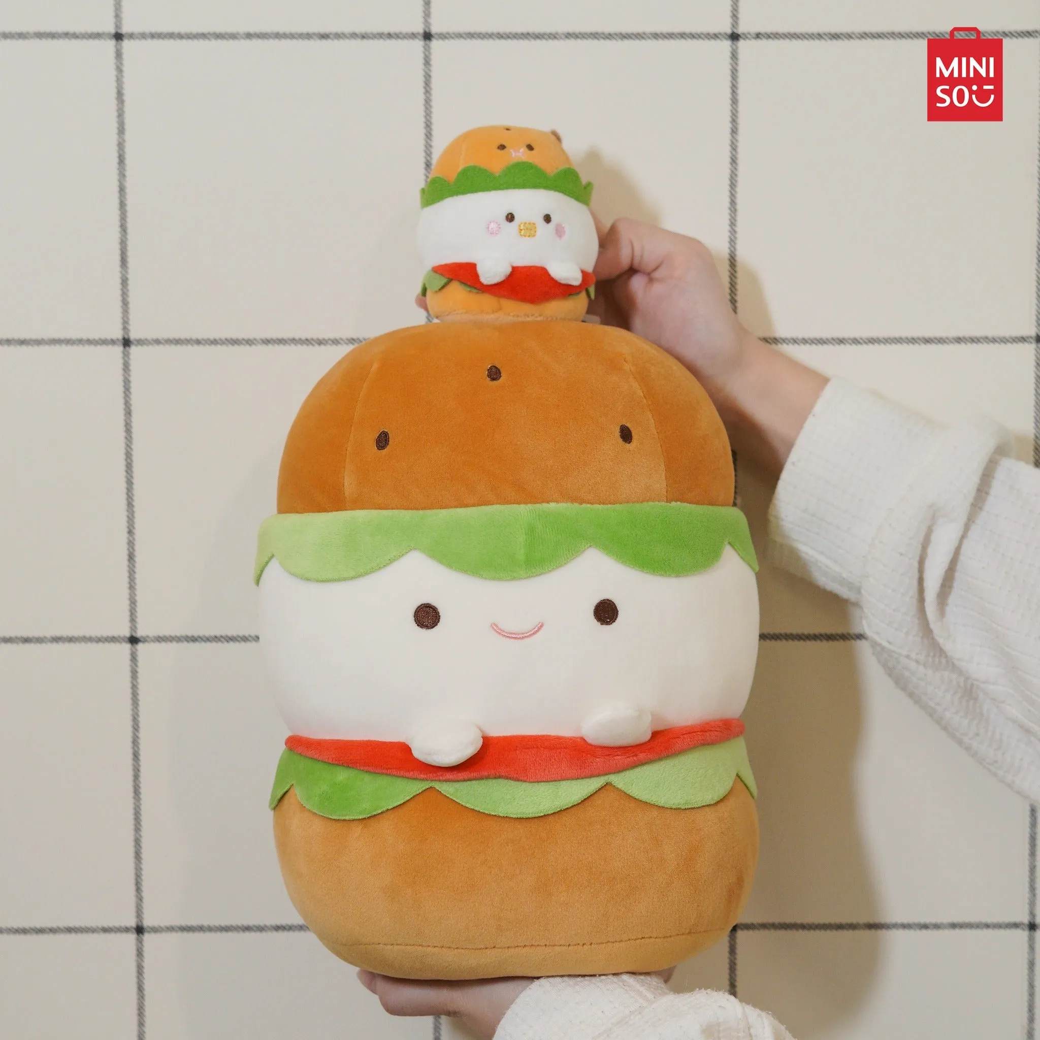 MINISO Food Series Plush Toy (Hamburger)