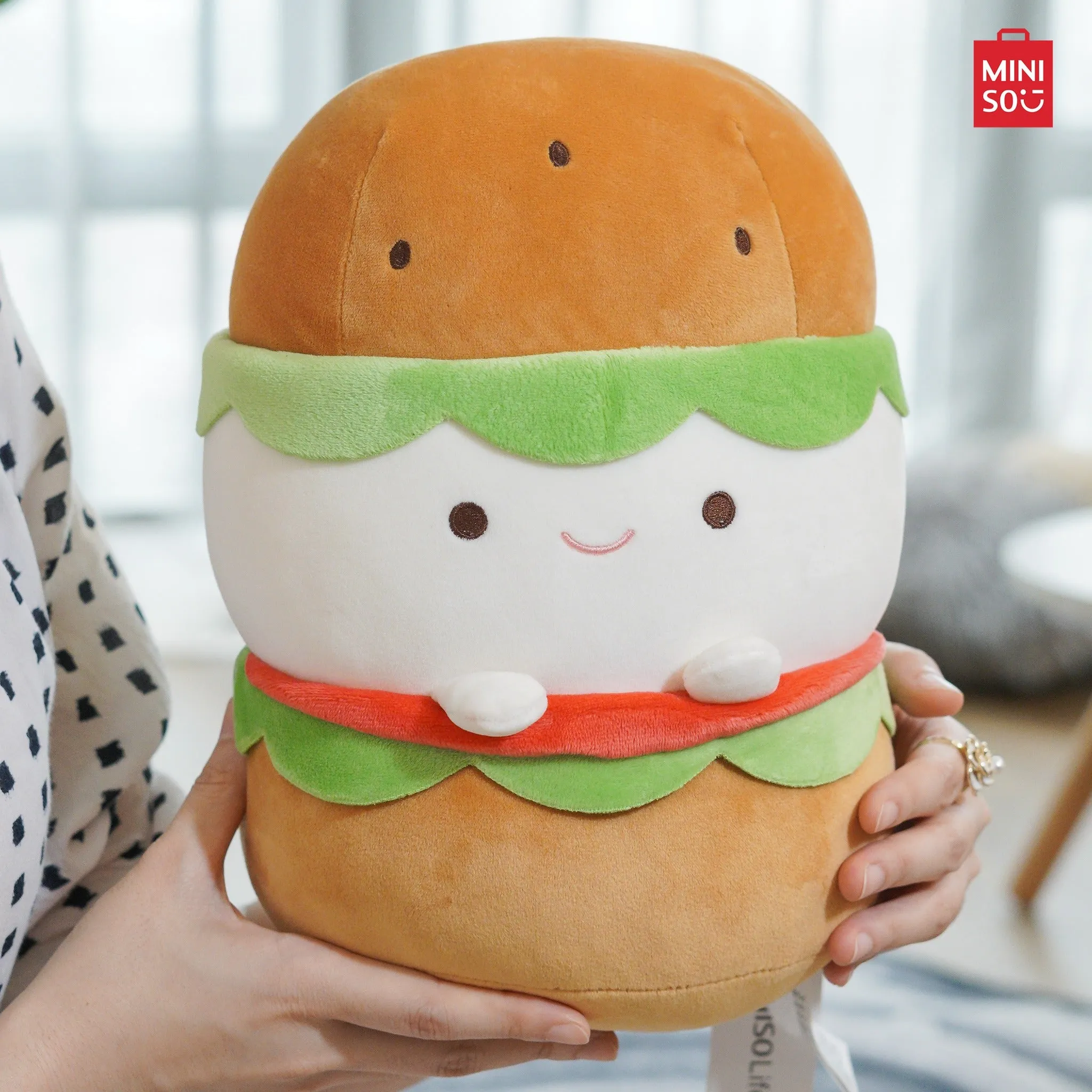 MINISO Food Series Plush Toy (Hamburger)