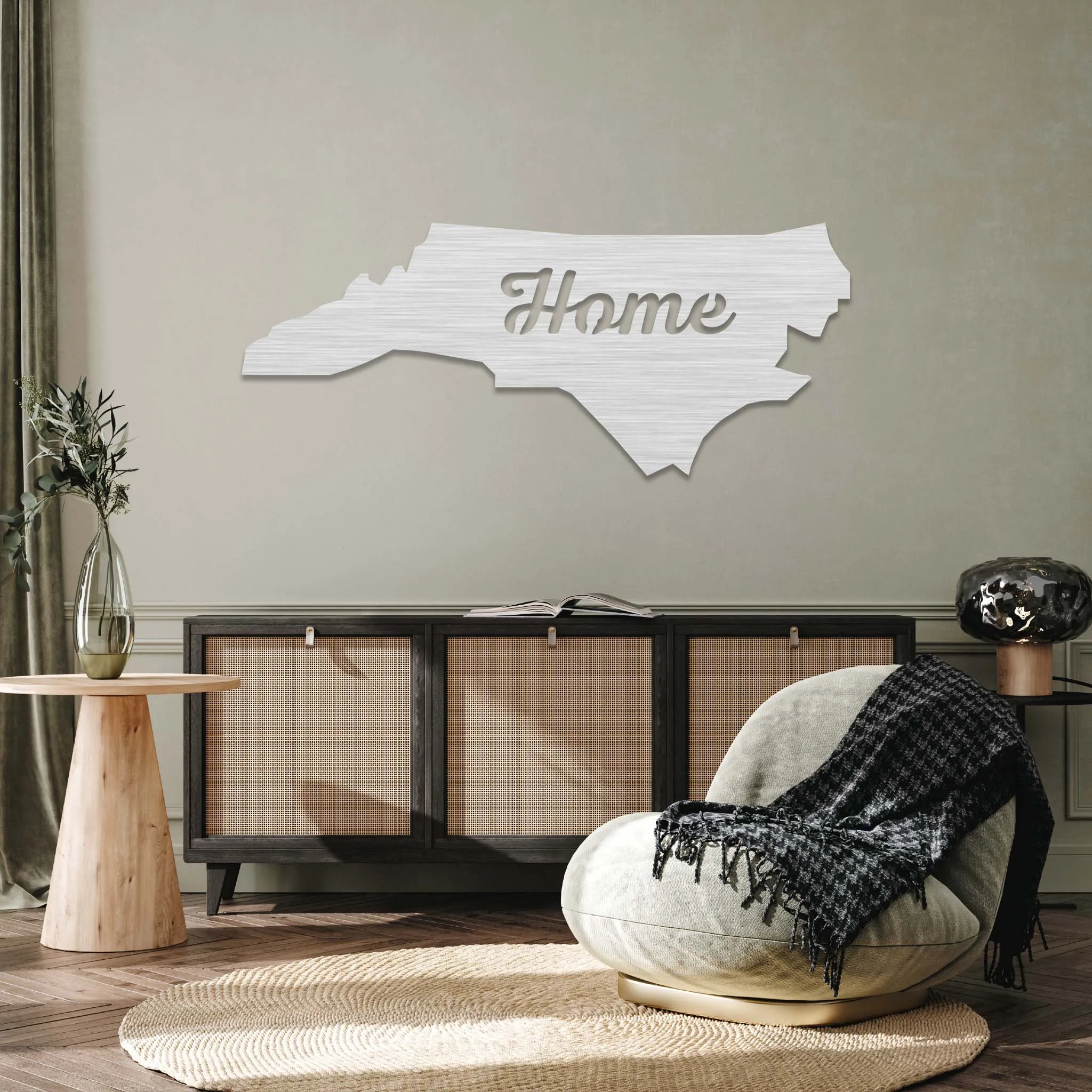 North Carolina Home - Metal Wall Art
