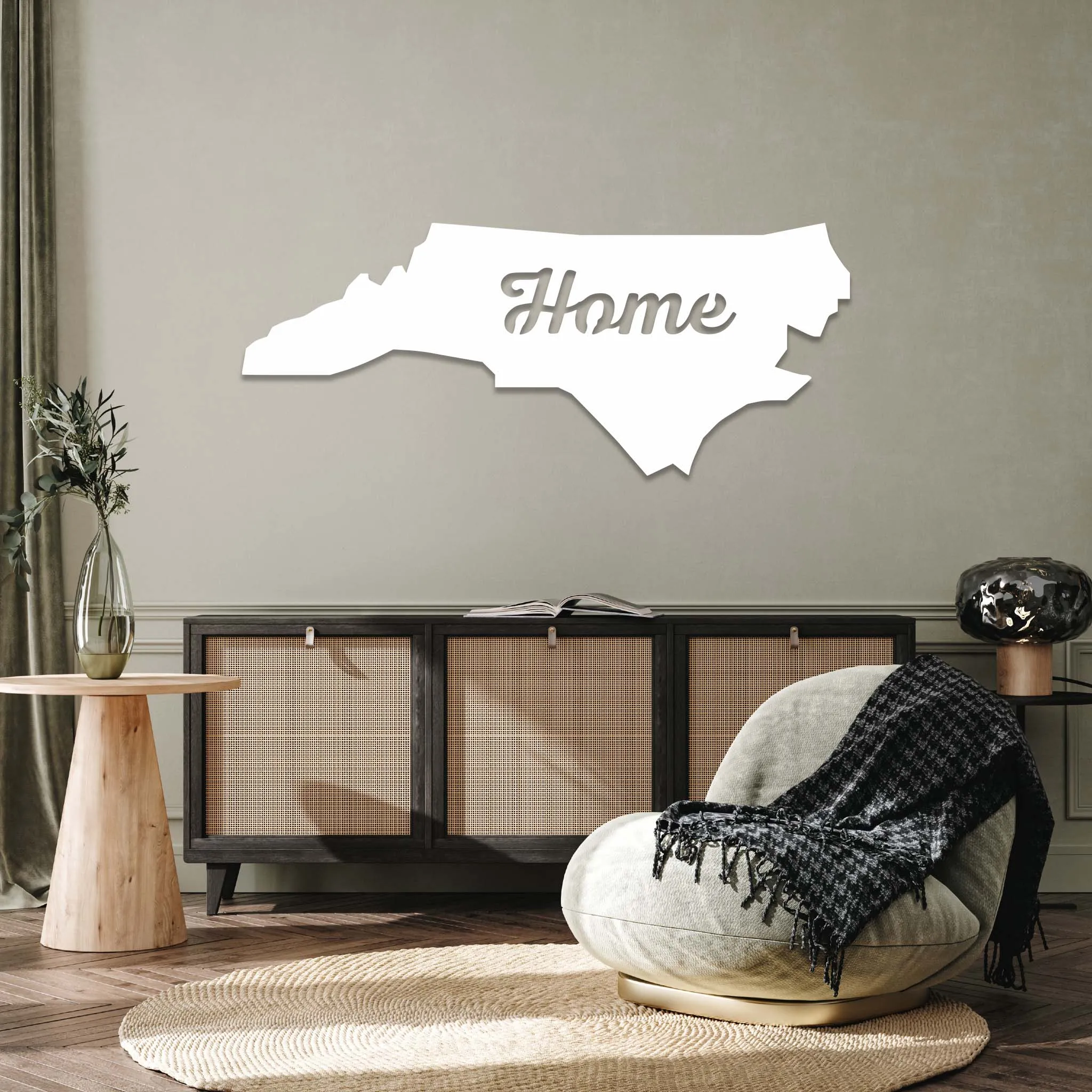 North Carolina Home - Metal Wall Art