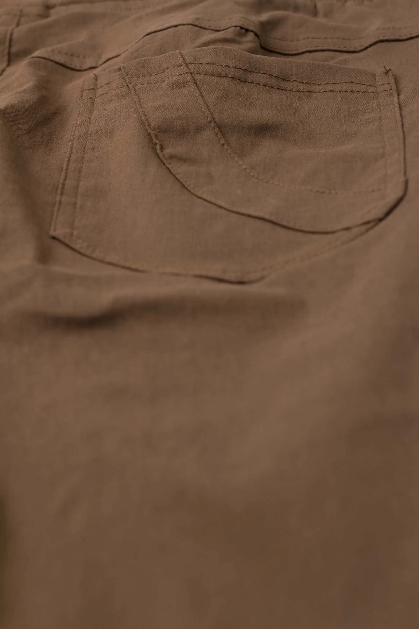 Pant without Zipper - Light Brown